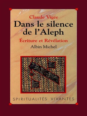 cover image of Dans le silence de l'Aleph